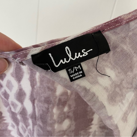 Lulus Yours Tule Mauve Tie Dye Maxi Dress Beachy Boho Sleeveless S/M Pockets - Picture 11 of 15